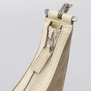 GUCCI Chain Shoulder Bag Canvas Beige Silver 001 3873 Auth hk4268-15