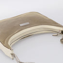 GUCCI Chain Shoulder Bag Canvas Beige Silver 001 3873 Auth hk4268-6