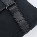 GUCCI GG Canvas Shoulder Bag Black Silver 145859 Auth hk4269A-15