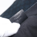 GUCCI GG Canvas Shoulder Bag Black Silver 145859 Auth hk4269A-23
