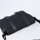 GUCCI GG Canvas Shoulder Bag Black Silver 145859 Auth hk4269A-6