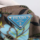 PRADA Tote Bag Nylon Brown Silver Auth hk4275A-14