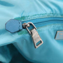 PRADA Tote Bag Nylon Brown Silver Auth hk4275A-19