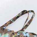 PRADA Tote Bag Nylon Brown Silver Auth hk4275A-8