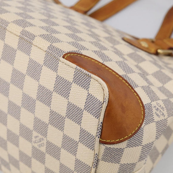 LOUIS VUITTON Damier Azur Hampstead PM Tote Bag N51207 LV Auth hk4276