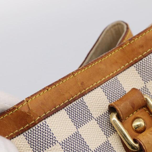 LOUIS VUITTON Damier Azur Hampstead PM Tote Bag N51207 LV Auth hk4276