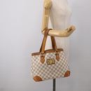 LOUIS VUITTON Damier Azur Hampstead PM Tote Bag N51207 LV Auth hk4276-28