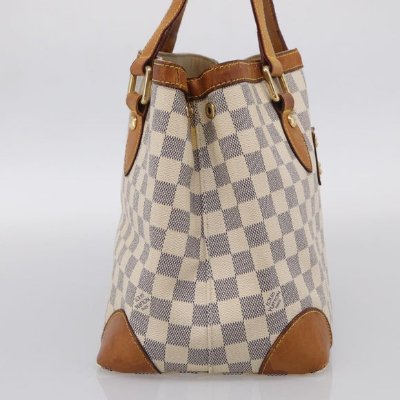 LOUIS VUITTON Damier Azur Hampstead PM Tote Bag N51207 LV Auth hk4276