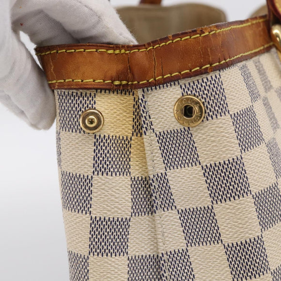 LOUIS VUITTON Damier Azur Hampstead PM Tote Bag N51207 LV Auth hk4276