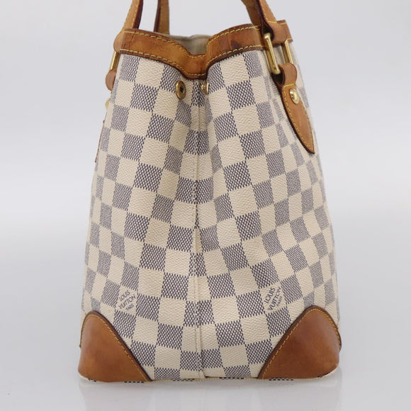 LOUIS VUITTON Damier Azur Hampstead PM Tote Bag N51207 LV Auth hk4276