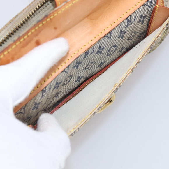 LOUIS VUITTON Monogram Mini Juliet MM Shoulder Bag Blue M92004 LV Auth hk4277