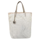 Bottega Veneta Intretti Tote Bag Nylon White Auth hk4278-2