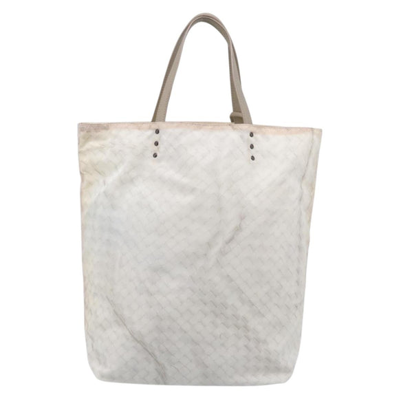 Bottega Veneta Intretti Tote Bag Nylon White Auth hk4278