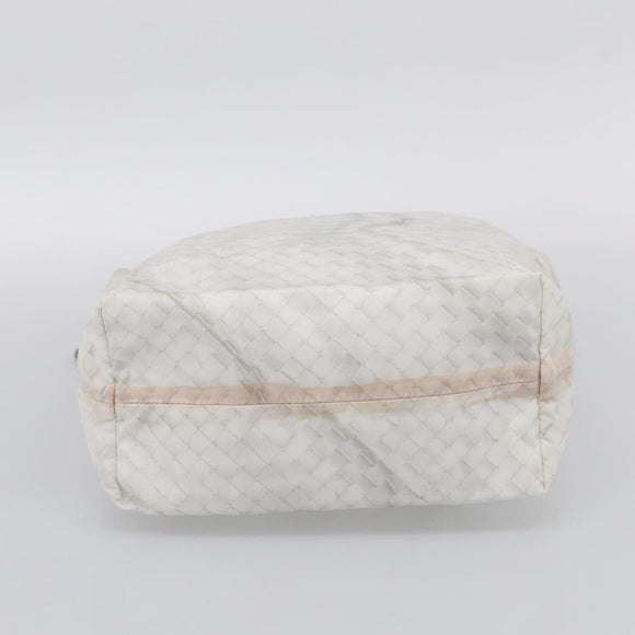 Bottega Veneta Intretti Tote Bag Nylon White Auth hk4278