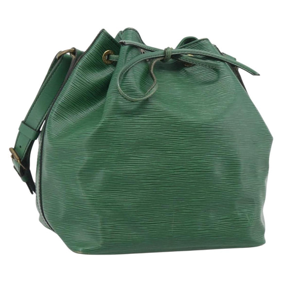 LOUIS VUITTON Epi Petit Noe Shoulder Bag Green M44104 LV Auth hk4279