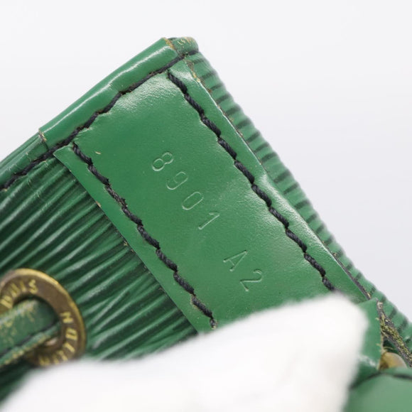 LOUIS VUITTON Epi Petit Noe Shoulder Bag Green M44104 LV Auth hk4279