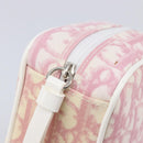 Christian Dior Trotter Canvas Pouch PVC Pink Silver Auth hk4287-16