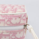 Christian Dior Trotter Canvas Pouch PVC Pink Silver Auth hk4287-7