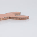 LOUIS VUITTON Rabbit Jeff Key Ring Metal Pink M62734 LV Auth hk4288V-19