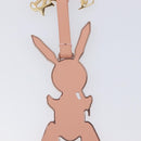 LOUIS VUITTON Rabbit Jeff Key Ring Metal Pink M62734 LV Auth hk4288V-6