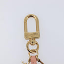 LOUIS VUITTON Rabbit Jeff Key Ring Metal Pink M62734 LV Auth hk4288V-9