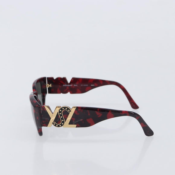 Saint Laurent Sunglasses Plastic Black Red Auth hk4290V