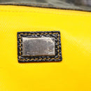 FENDI Zucca Canvas Tote Bag Coated Canvas Brown Black Auth hk766-10