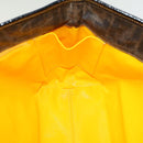 FENDI Zucca Canvas Tote Bag Coated Canvas Brown Black Auth hk766-18