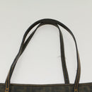FENDI Zucca Canvas Tote Bag Coated Canvas Brown Black Auth hk766-8