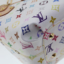 LOUIS VUITTON Monogram Multicolor Annie MM Tote Bag White M40307 LV Auth hk795SM-18