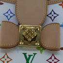 LOUIS VUITTON Monogram Multicolor Annie MM Tote Bag White M40307 LV Auth hk795SM-19