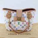LOUIS VUITTON Monogram Multicolor Annie MM Tote Bag White M40307 LV Auth hk795SM-12
