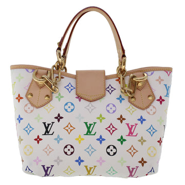 LOUIS VUITTON Monogram Multicolor Annie MM Tote Bag White M40307 LV Auth hk795SM - 0