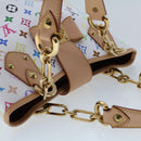 LOUIS VUITTON Monogram Multicolor Annie MM Tote Bag White M40307 LV Auth hk795SM-6