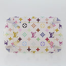 LOUIS VUITTON Monogram Multicolor Annie MM Tote Bag White M40307 LV Auth hk795SM-5
