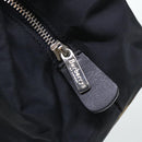 Burberrys Nova Check Blue Label Hand Bag Nylon Black Beige Auth hk826-9