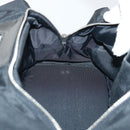 Burberrys Nova Check Blue Label Hand Bag Nylon Black Beige Auth hk826-18