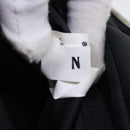 Burberrys Nova Check Blue Label Hand Bag Nylon Black Beige Auth hk826-12