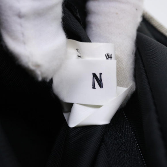 Burberrys Nova Check Blue Label Hand Bag Nylon Black Beige Auth hk826