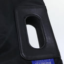 Burberrys Nova Check Blue Label Hand Bag Nylon Black Beige Auth hk826-7