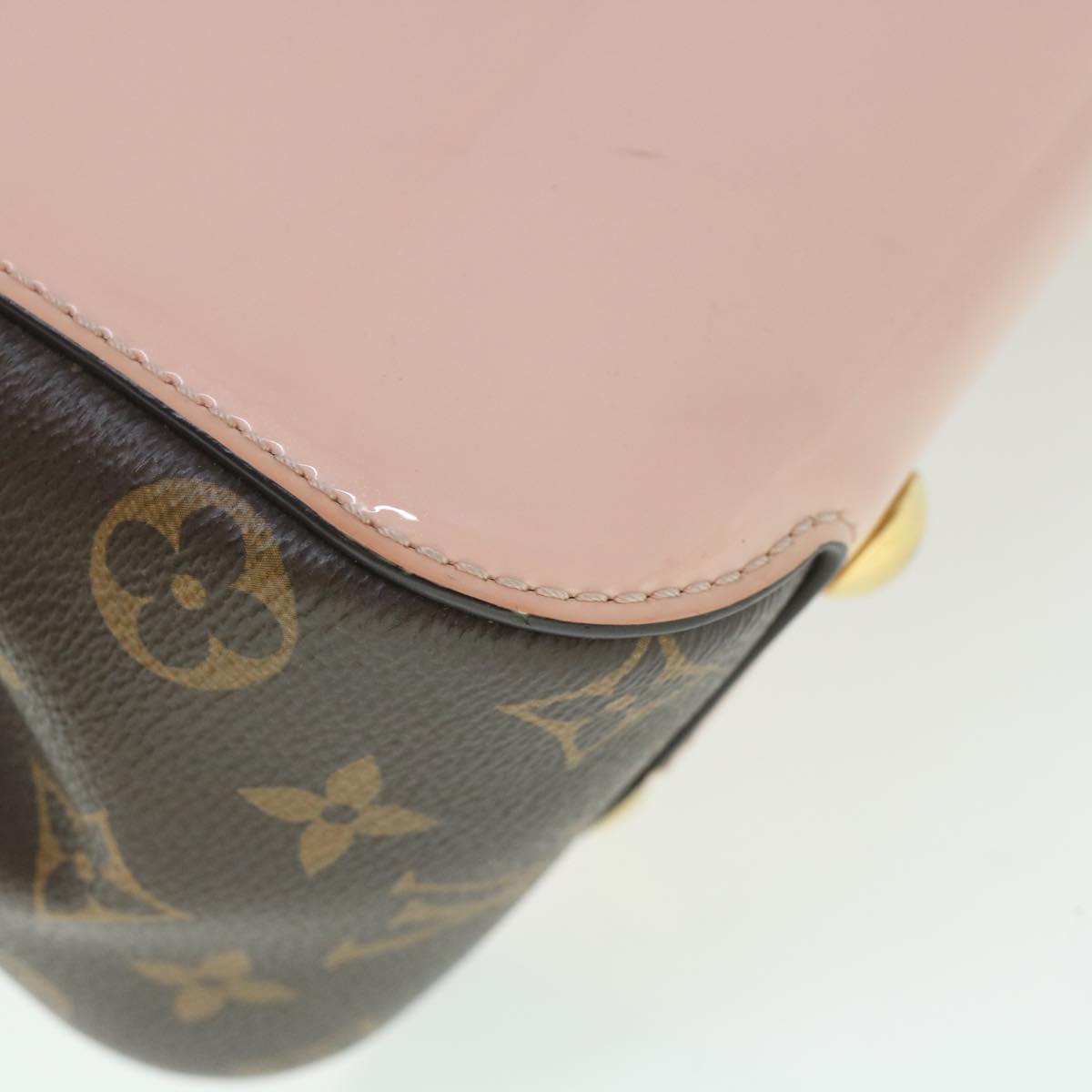 LOUIS VUITTON Monogram Vernis Cherry Wood PM Bag 2way Pink M53355 LV Auth hk845