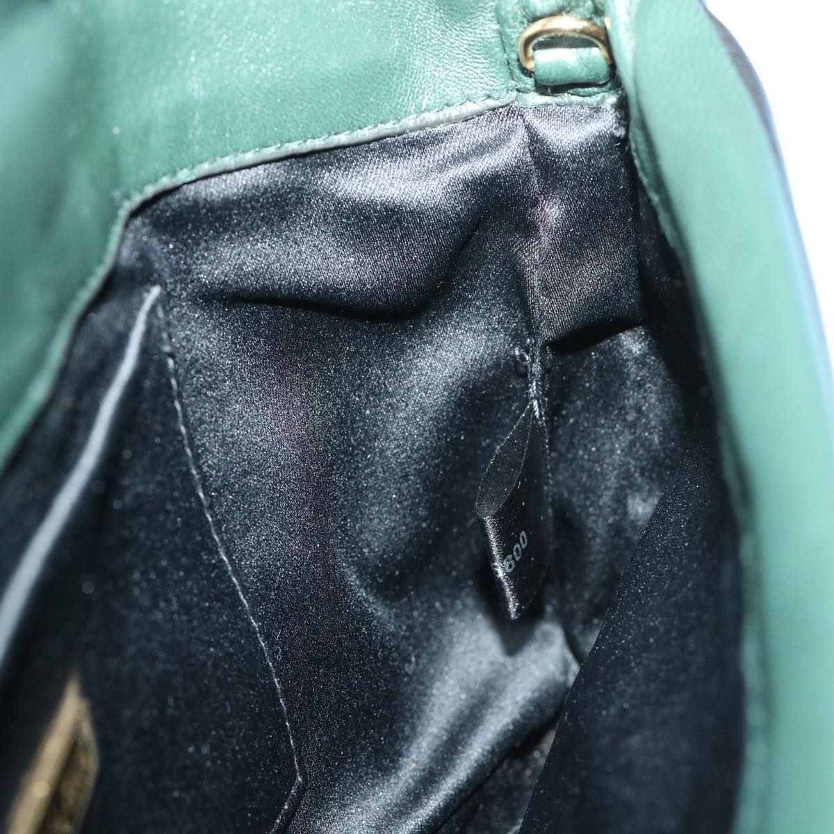 Miu Miu Hand Bag Leather Green Auth hk847
