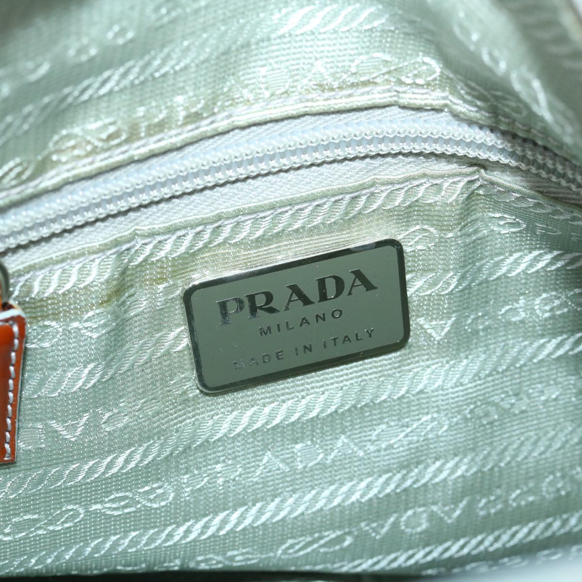 PRADA Shoulder Bag Nylon Light Blue Auth hk855