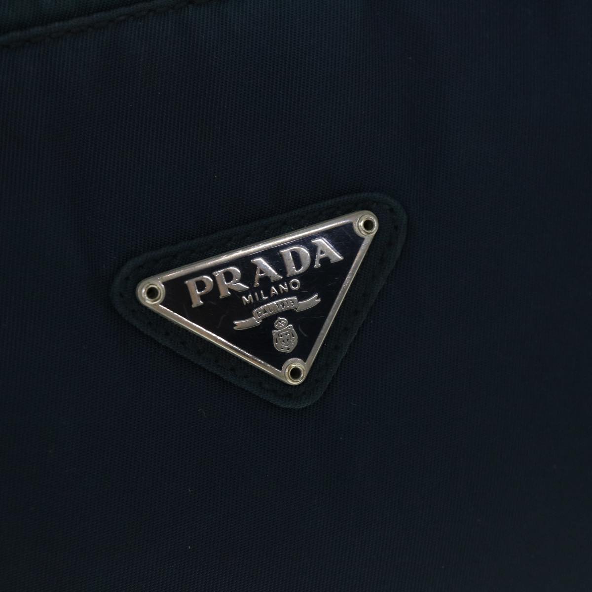 PRADA Hand Bag Nylon Navy Auth hk867