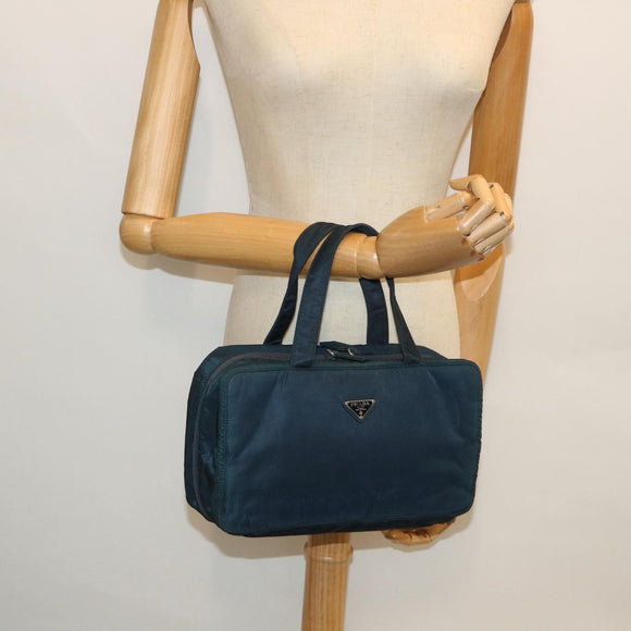 PRADA Hand Bag Nylon Navy Auth hk867