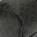 CELINE Triomphe Canvas Boston Bag PVC Leather 2way Black Auth hk880V-17