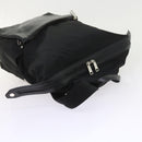FENDI Backpack Nylon Leather Black Auth hk906-6