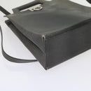 Salvatore Ferragamo Hand Bag Leather 2way Gray Auth hk919-16