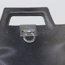 Salvatore Ferragamo Hand Bag Leather 2way Gray Auth hk919-19