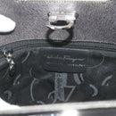 Salvatore Ferragamo Hand Bag Leather 2way Gray Auth hk919-21